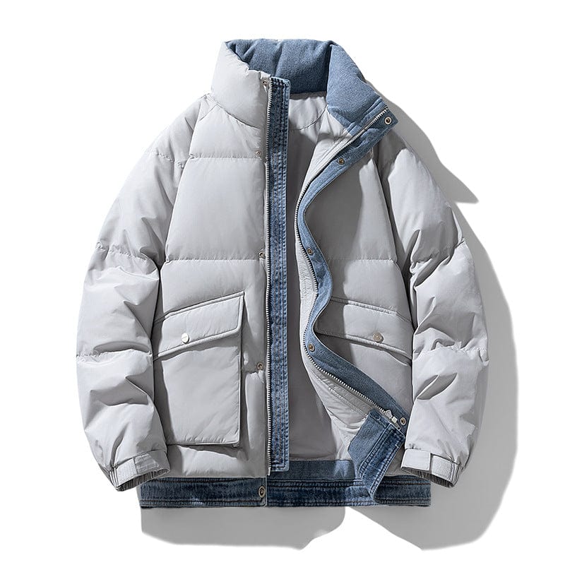 Arctic Denim Down Feather Jacket