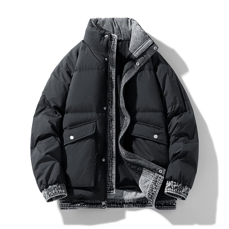 Arctic Denim Down Feather Jacket