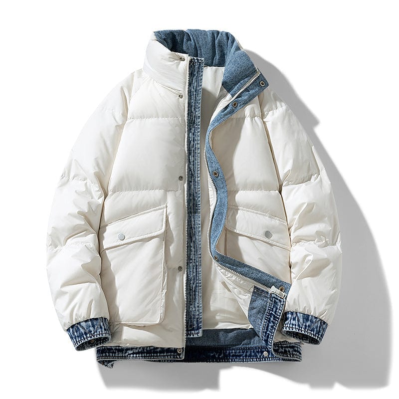 Arctic Denim Down Feather Jacket