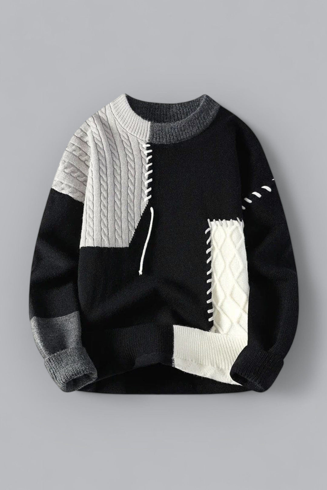 Tom Harding Patchwork-Strickpullover