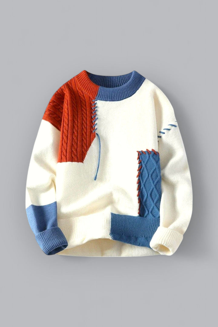 Tom Harding Patchwork-Strickpullover